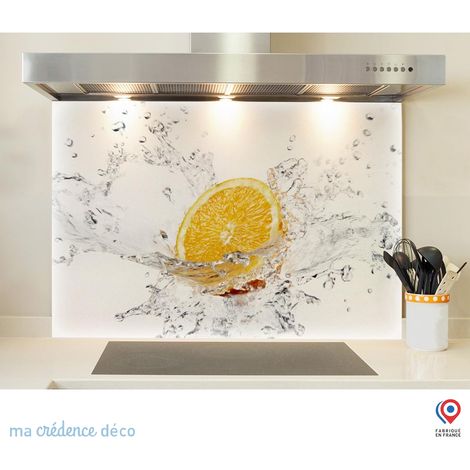 Fond de hotte : Bain et Orange - Alu composite - 70 cm - 60 cm (1/5)