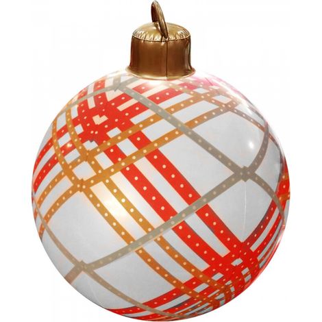 Boule de Noël gonflable en PVC – Décoration de Noël gonflable pour l'extérieur (13) (1/5)