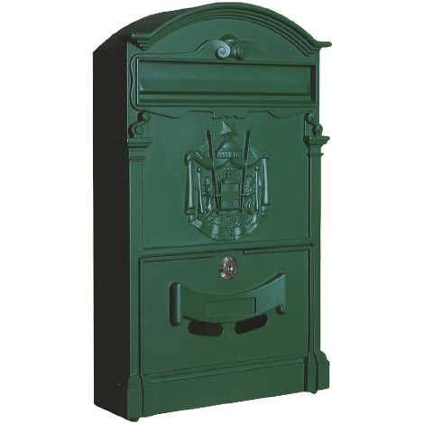 CASSETTA POSTALE 'CAMELIA' cm 25,5 x 9 x H.41 - verde muschio