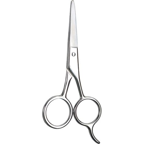 1 Paire Ciseaux de coiffeur, Acier carbone haute teneur, Design ergonomique, Poignée antidérapante, Pour cheveux, barbe, sourcils (1/5)