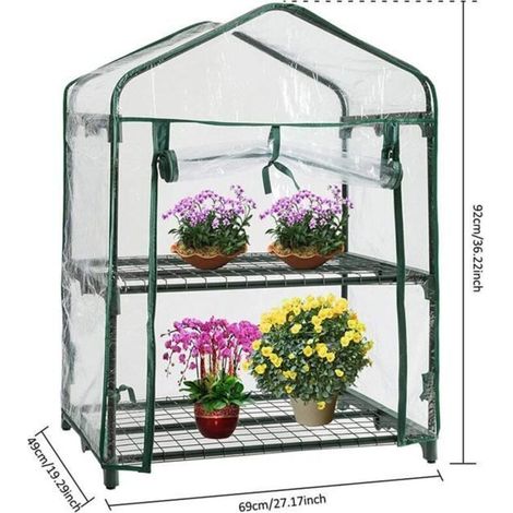 Housse de serre à double paroi - Imperméable et anti-UV - Mini serre de jardin [1058] (1/5)