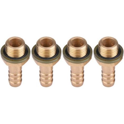 4 adaptateurs à vis creuse M8 pour système de refroidissement d'huile de moto, M121,25 mm (1/5)