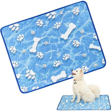 7055cm Tapis Rafraîchissant pour Chiens,Mat Auto Rafraîchissant Canin Coussin Portable Antidérapant Respirant pour Voyage Voiture Camping (1/5)