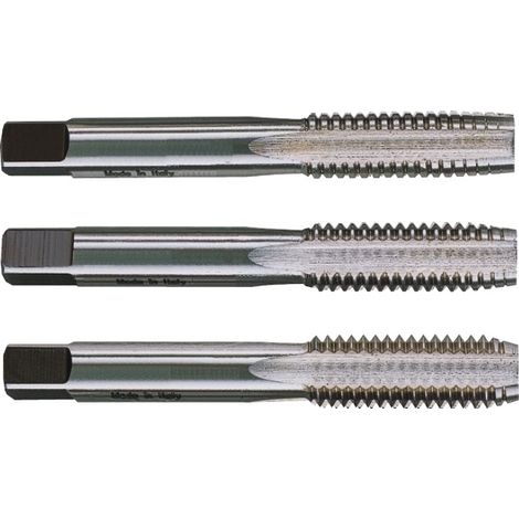 Serie 3 Maschi maschio a mano KRINO Passo Grosso Filetto Metrico filettatura M22 X 2,5 (1/2)
