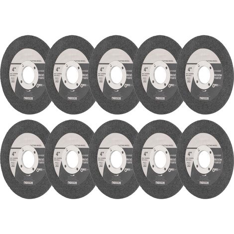 Lot de 20 disques à polir et à meuler en carbure de silicium pour fibre de verre et acier inoxydable, diamètre extérieur 100 mm, diamètre intérieur 22 mm. (1/5)