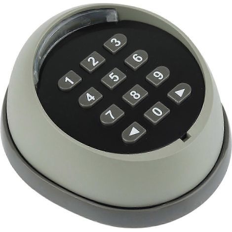 Ouvre-porte de garage à clavier métallique avec pavé numérique à code défilant 433 MHz. compatible avec les systèmes de contrôle d'accès aux portes de garage. (1/5)