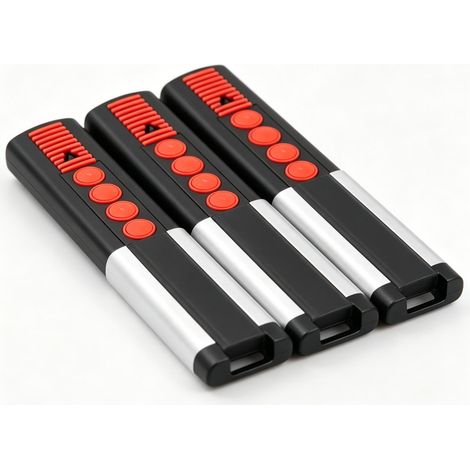XTRELAMP-Lot de 3 radiocommandes 868 MHz code roulant pour porte sectionnelle – 4 canaux – portée 100 m (1/4)