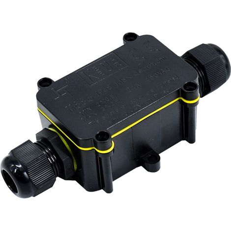Boîte De Jonction Étanche - IP68 - 2 Voies - Pour Câbles Ø5 À 12 mm - Extérieur Jardin Industriel - 2 Pièces (1/5)