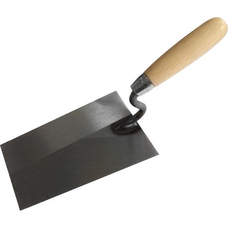 MAURERKELLE, STAHL, S-HALS, HOLZ, 180MM