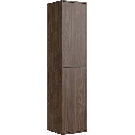 Badezimmerschrank Mali 38 x 33 x 160 cm - Walnuss Braun - Hängen