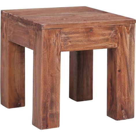 Table basse Table d'appoint pour Salon Chambre - 30 x 30 x 30 cm Bois de récupération massif BV835872 - BonneVie (1/5)