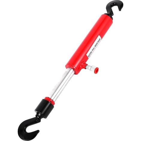 Cylindre hydraulique Professionnel 10T 26" – Course 130mm, Crochets pivotants, idéal réparation châssis Camion, carrosserie, Atelier Auto – Compatible Porta Power