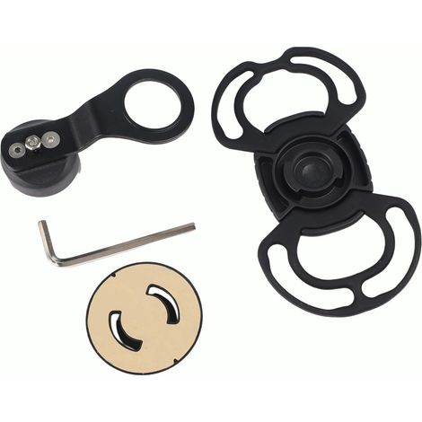 Support de téléphone en silicone rotatif à 360° avec poignée anti-choc, facile à installer pour VTT et vélo de route (type potence) (1/4)