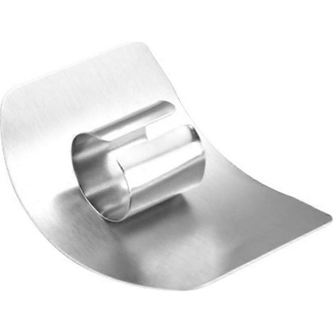 Garde-doigts de cuisine en acier inoxydable, protège-main anti-coupures pour découpe sécurisée (1/4)