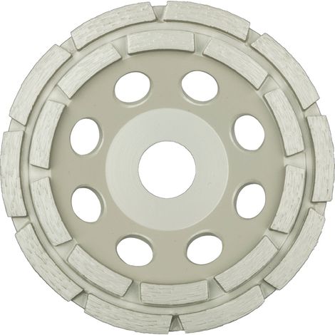 Klingspor DS 600 A Diamantschleifteller, 100 x 8,2 x 22,23 mm 14 Segmente 8,2 x 5,5 mm, 2-Reihig Reduzierring 16 (1/4)