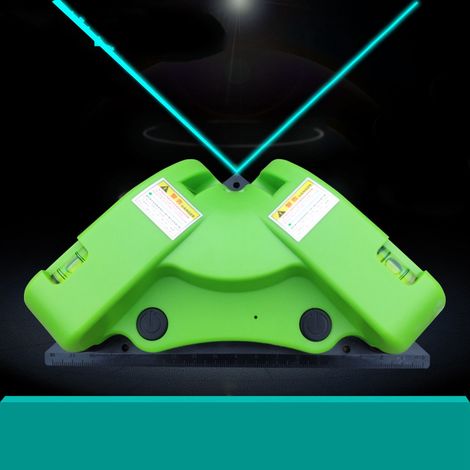 Niveau à bulle LV-02GR Sharp à lumière verte, niveau d'angle à lumière verte, ligne de sol à lumière verte, niveau dédié à la pose de dalles à angle droit, niveau multifonctionnel de haute précision (1/5)