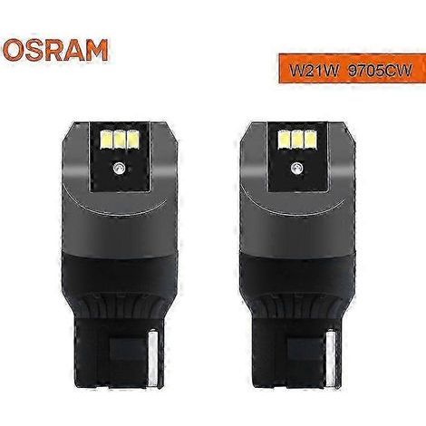 Ampoules LED OSRAM T20 W21W WY21W W21/5W pour clignotants, feux de recul et feux stop de voiture (7440 7443 LEDriving SL). (1/5)