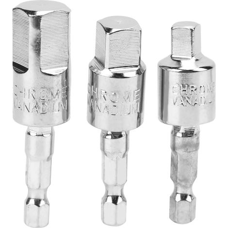 de 3 douilles pour perceuse électrique adaptateur carré à