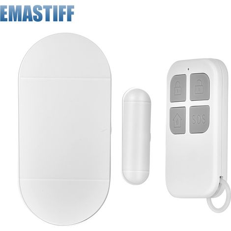 Alarme de porte et fenêtre, alarme avec sirène de 130 dB, 2 télécommandes, installation facile, alarme domestique sans fil