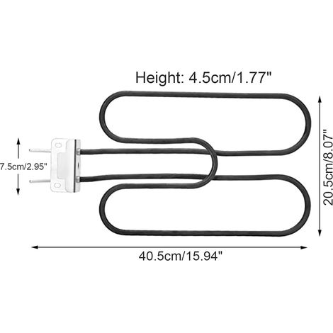 Resistenza riscaldante per barbecue elettrici Q140 e Q1400, ricambio in acciaio inox, accessori per barbecue - ALTRO (1/3)