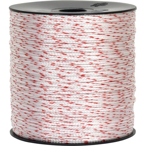 Corde De Nylon D 1,8 Mm X 500 M D'un Moulinet Blanc/Rouge (1/5)
