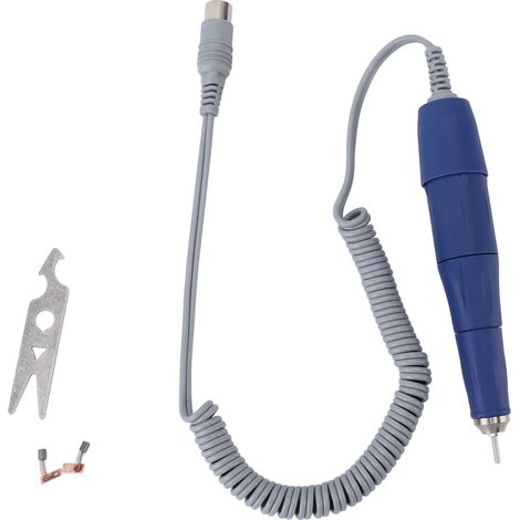 Poignée de micromoteur avec 2 brosses en carbone, mandrin de 2.35MM, pièce à main de broyeur de 40000 tr/min pour Machine à polir et à sculpter électrique (1/5)