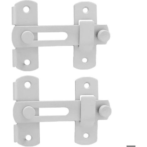 2 Pièces Loquet De Porte Verrou De Sécurité Serrure De Porte Moraillon De Cadenas Porte De Grange Serrure De Sécurité Boulon (1/5)