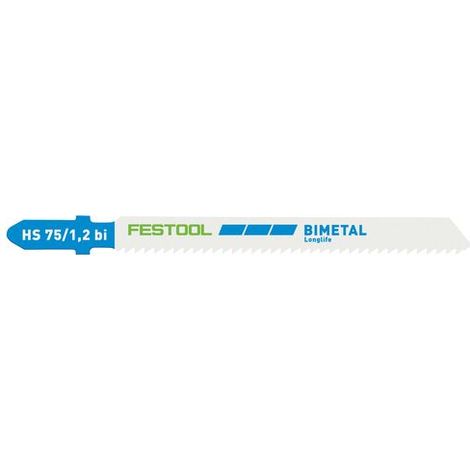 Festool – Lame de scie sauteuse métal HCS 75mm – 5 pièces – Pour aluminium et acier – Denture 1:20 mm – Changement rapide T (1/6)