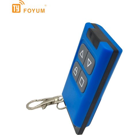 Square-shaped multi-frequency 250-868MHz wireless copy remote control for garage doors and roller shutters. (1/4)