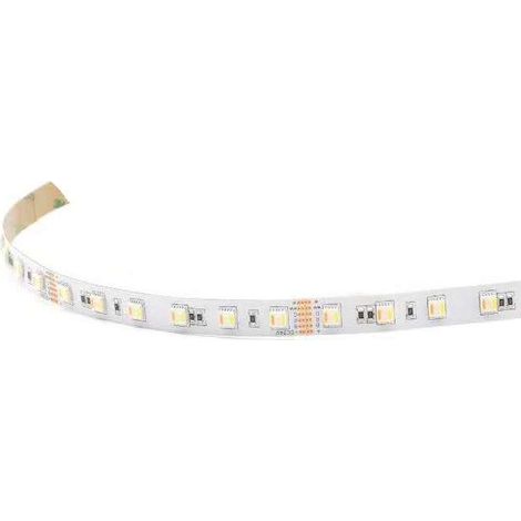 Ruban LED dimmable 24V bande bandeau autocollant adhésif universel variable 14,4W/m Plafond Cuisine Plan de travail Bureau Salle de bain Terrasse Escalier Pergola, 1 mètre RGB + CCT (1/2)