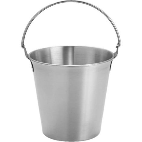 Seau À Glace - Acier Inoxydable - Pour Vin Bière Champagne - Mini Seau Métallique Avec Poignées - 1 Pièce (1/5)