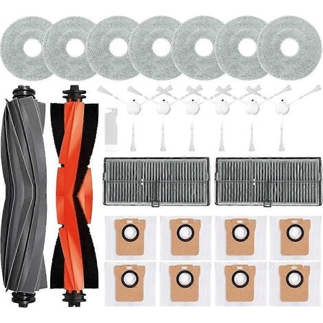 Filtre pour aspirateur brosse pour aspirateur Filtre de brosse pour aspirateur filtre de avec Xiaomi Mijia M30S D103CN Robot Aspirateur Main Side Brosse HEPA Filtre Sac à poussière Serpillière Cloth p (1/5)