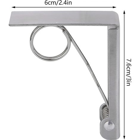 2 pièces Grands Clips de Nappe à Ressort en Acier Inoxydable, Fixation de Nappe (1/5)