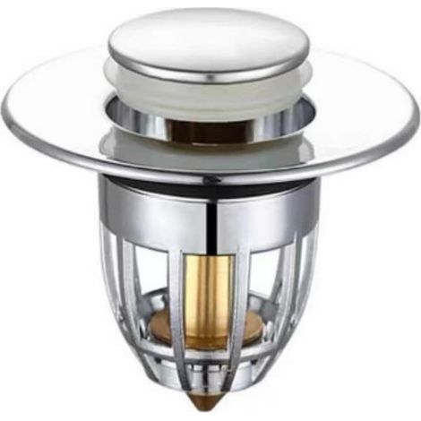 Bouchon d'évier universel Bouchon de vidange anti-odeur avec noyau en laiton Filtre de vidange Pop pour lavabo de salle de bain (1/5)