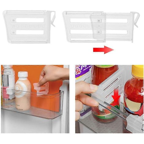 Étagère de rangement extensible gain de place pour réfrigérateur, à placer sur le côté. (1/4)