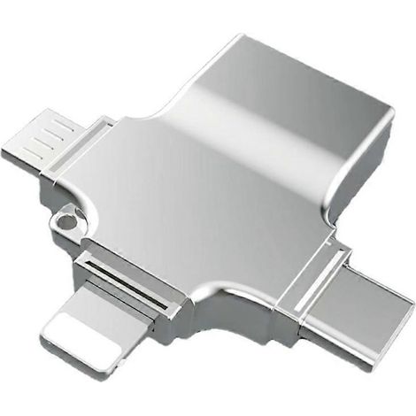 Adaptateur de carte SD/micro-carte 4 en 1 USB 3.0, lecteur de carte micro-SD USB-- (1/5)