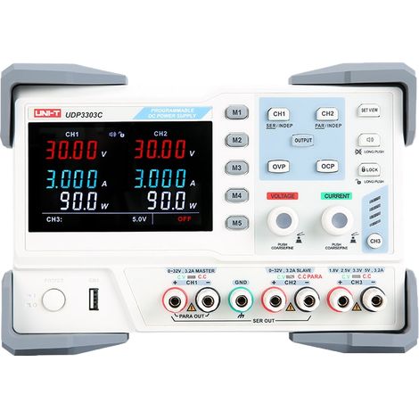 Alimentation de laboratoire UNI-T UDP3303C, 3 canaux, RS232, 0...30 V, 0...3 A, 195 W (1/3)