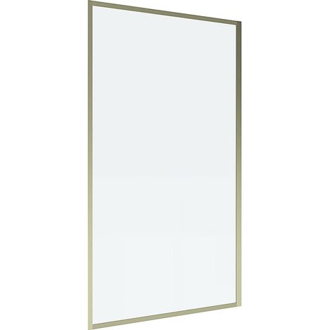 Parete per vasca da bagno 70 x 140 cm Vetro temperato Dorata - BRADENTON