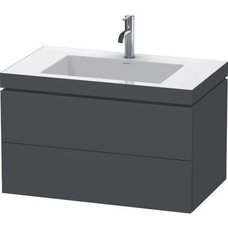 Duravit L-Cube c-bonded Ensemble suspendu, 2 tiroirs, sans (1/3)