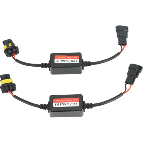 2 Stück Scheinwerferdecoder 12V 4A Fehlercode-Warnungsunterdrücker für 9005 9006 9012 Stecker LED-Scheinwerfer Nebelscheinwerfer (1/5)
