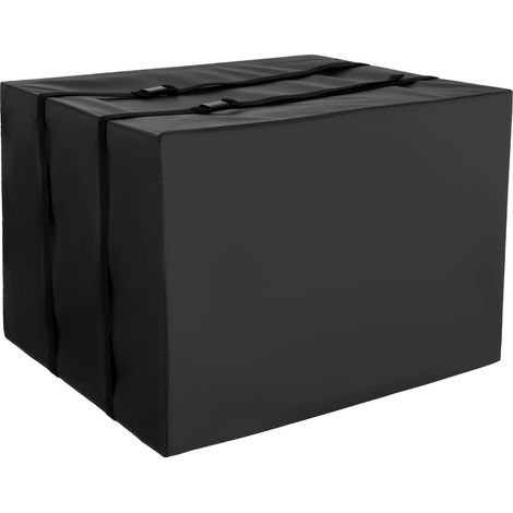 Housse de Climatiseur Extérieur, 53x40x38 cm, Couverture de Protection de Climatiseur, Tissu Polyester Étanche Double Couche, avec Sangle Réglable, Taille Universelle, Cache pour Clim Extérieur (1/5)
