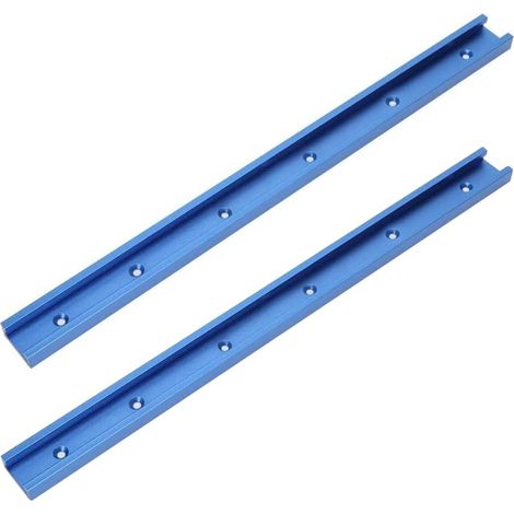 YWBL-WH 2 x Aluminium T-Track 1000mm for Woodworking or Table Saw (1/5)