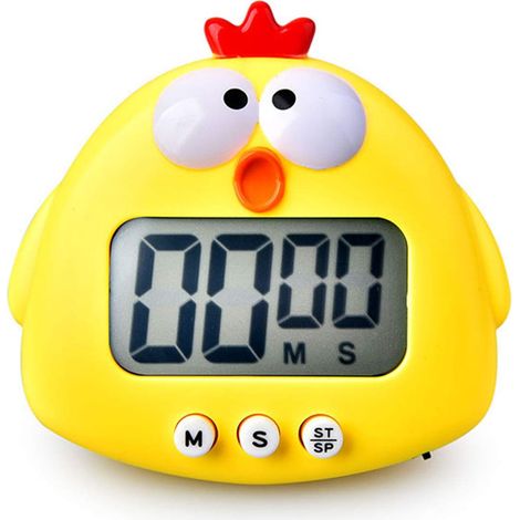 Minuterie Cuisine - Écran LCD Grand Format - Fonction Magnétique et Support Intégré - Pour Cuisson Boulangerie Sport Jeux - 1 Pièce (1/5)