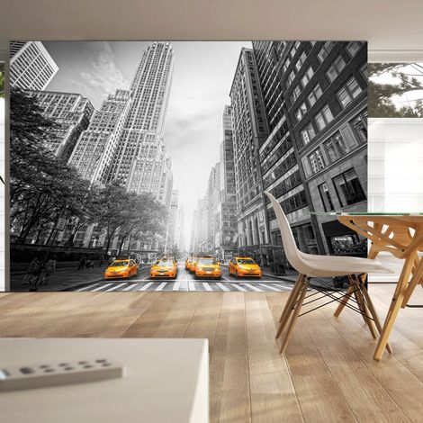 Papier peint taxis jaunes new-yorkais - 150 x 105 cm (1/4)