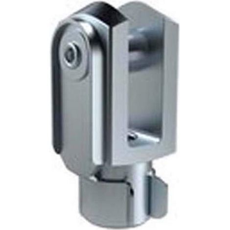 RIEGLER GAKAP2M10X125 AP2 ISO 8140 - Testa forcella per cilindro, foro 10 mm, filettatura M10 x 1,25