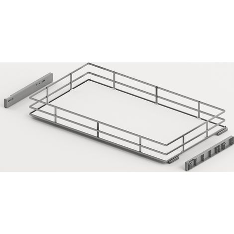 Hettich Naro Innenauszug 400 KB900 H120 verchromt/weiss