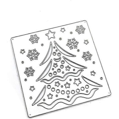 Stanzschablone für Weihnachtsbäume aus Metall, DIY-Scrapbooking-Album, Papierkartenform