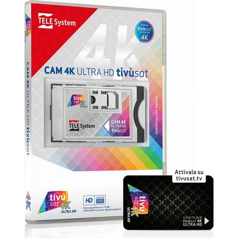 TELE System CAM tivùsat 4K Ultra HD module d'accès conditionnel
