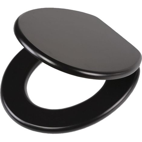 Tiger Sedile per WC Leatherlook MDF, Nero (1/5)