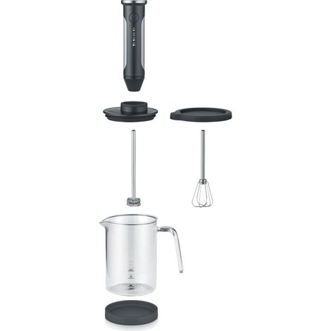 GRAEF Akku-Milchaufschäumer MS202EU 300 ml Glas schwarz